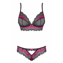 set 2 piezas sujetador y panties tanga tulia - detalle 3